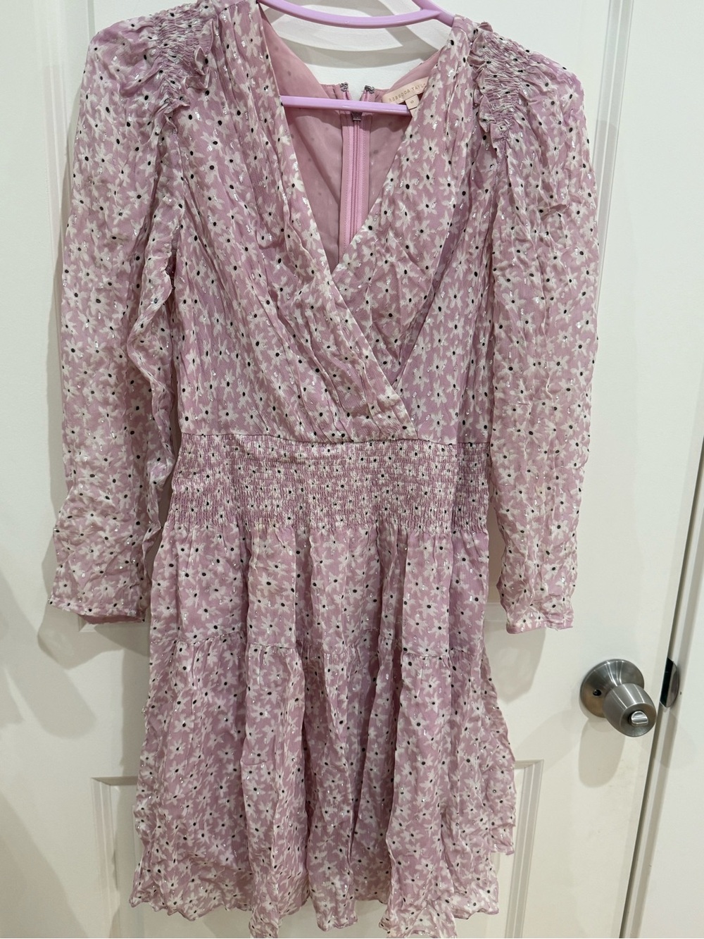 Rebecca Taylor lilac silk dress